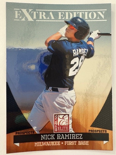 Extra Edition Baseball Card- Nick Ramirez #41