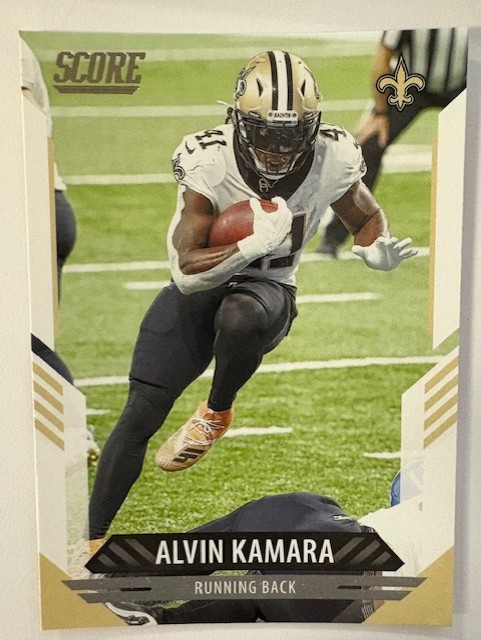  2021 Panini SCORE Football Card: Alvin Kamara 