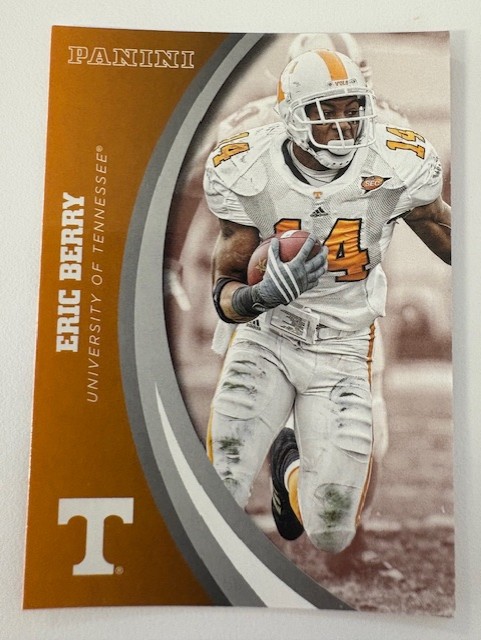  Panini University of Tennessee Football Card- Eric Berry