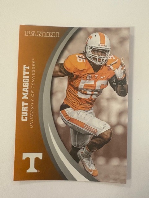 Panini University of Tennessee Football Card- Curt Maggitt 