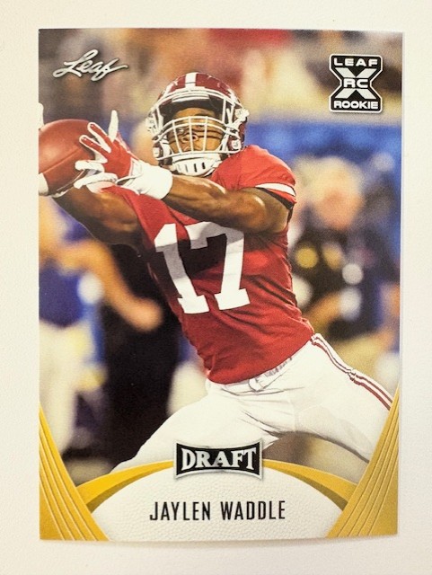  Leaf Draft Card:  Jaylen Waddle 