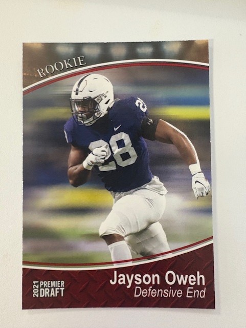 2021 SAGE Football Card- Jayson Oweh