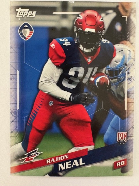 Topps Football Card- Rajion Neal 