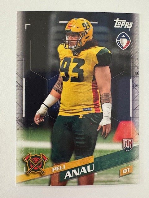 Topps Football Card- Peli Anau