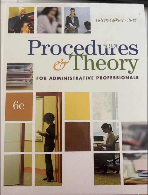 Procedures & Theory for Administrative Professionals