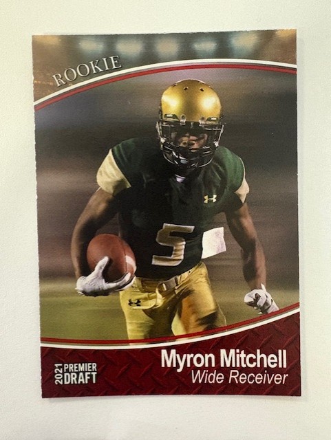 2021 SAGE Football Card- Myron Mitchell