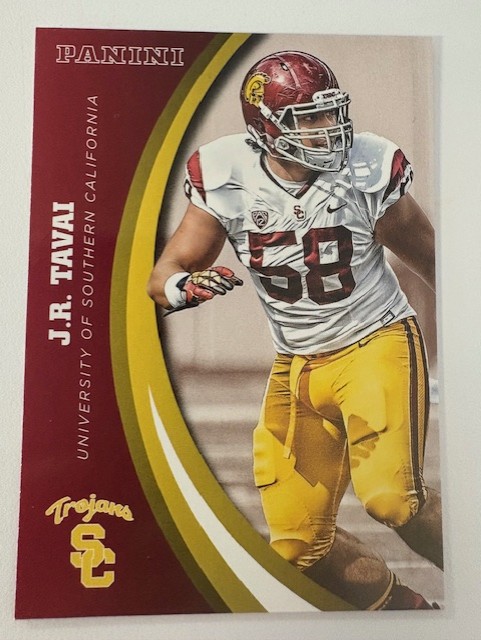 Panini Card University of Southern California Football- J.R. Tavai 