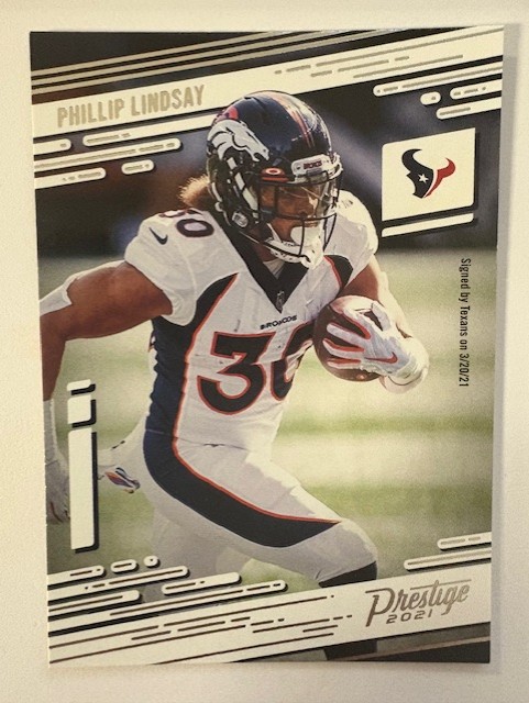  2021 Prestige Football Card: Phillip Lindsay