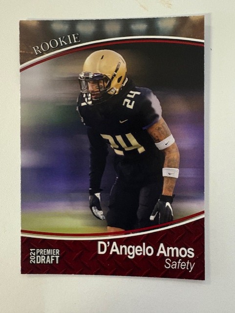 2021 Sage Football Card- D' Angelo Amos