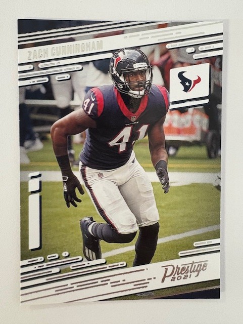 2021 Prestige Football Card- Zach Cunningham