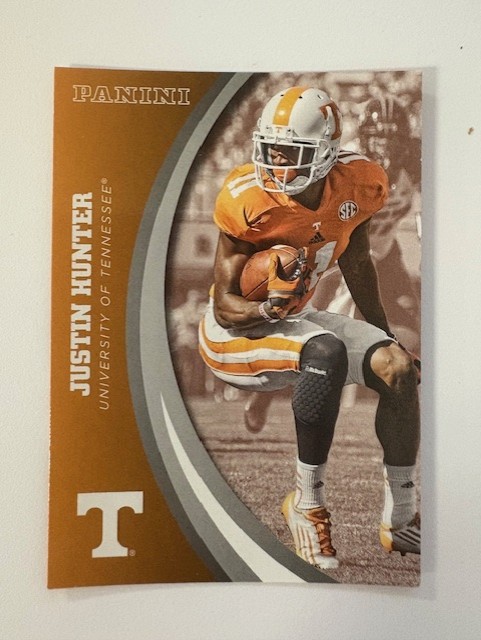 Panini University of Tennessee Football Card- Justin Hunter