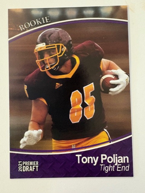 2021 Sage Football Card-Tony Poljan