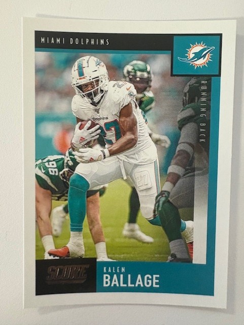 2020 Panini Score Football- Kalen Ballage #16