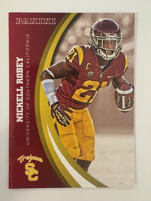 Panini Card University of Southern California Football- Nickell Robey