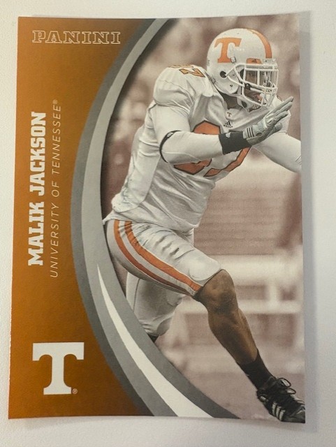 Panini University of Tennessee Football Card- Malik Jackson