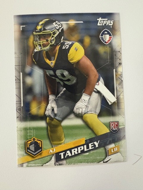 Topps Football Card- AJ Tarpley