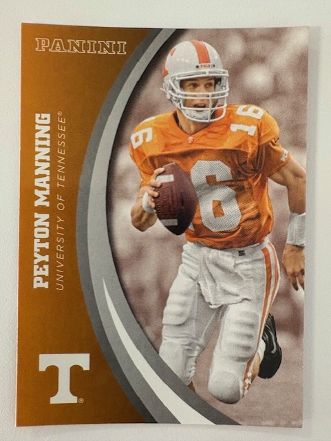 Panini University of Tennessee Football Card- Peyton Manning