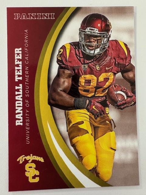  Panini Card University of Southern California Football- Randall Telfer