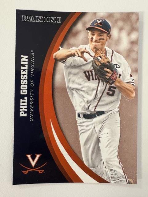  Panini UVA Baseball Card- Phil Gosselin 
