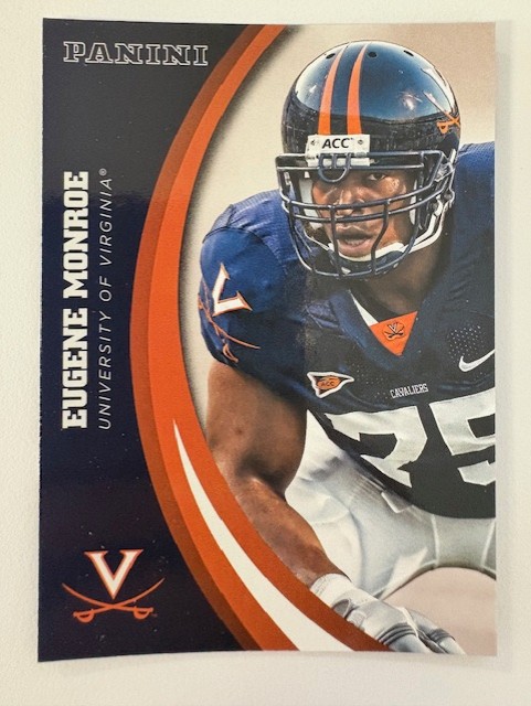 Panini UVA Football Card- Eugene Monroe