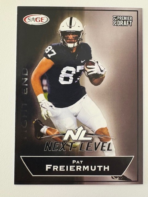  Sage Next Level Football Card: Pat Freiermuth 