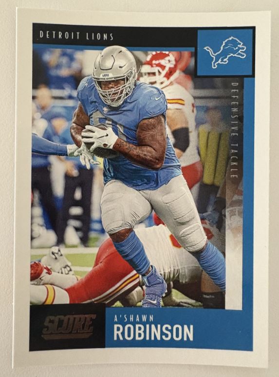 2020 Panini Score Football- A'Shawn Robinson #233