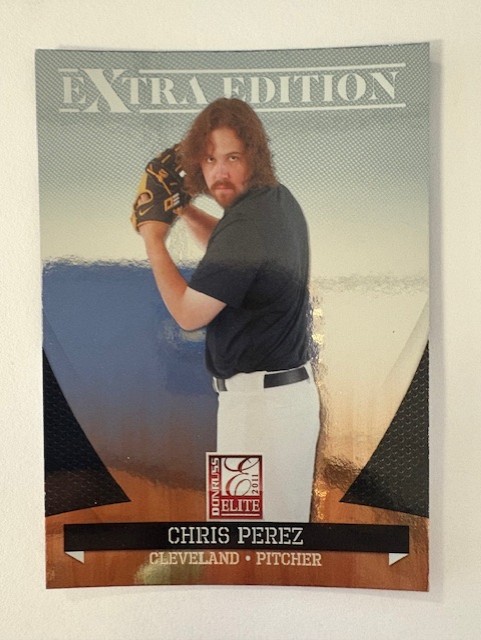 Extra Edition Baseball Card- Chris Perez #5