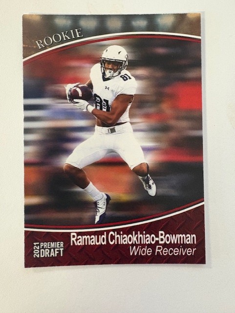 2021 Sage Football Card- Ramaud Chiaokhiao-Bowman