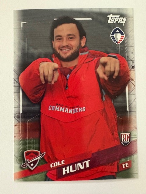 Topps Football Card- Cole Hunt