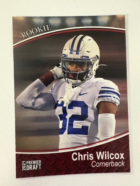 2021 SAGE Football Card- Chris Wilcox