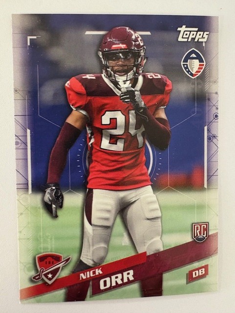 Topps Football Card- Nick Orr