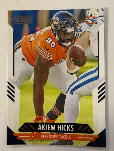 2021 Panini SCORE Football Card: Akiem Hicks 