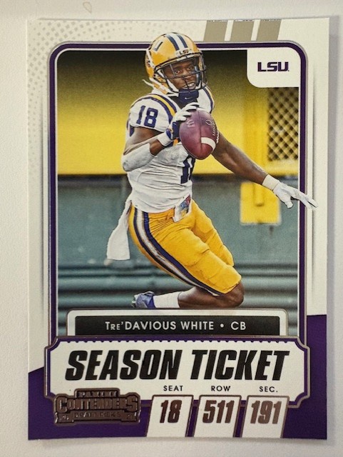 2021 Panini Contenders Season Ticket Football Card: Tre'Davious White 