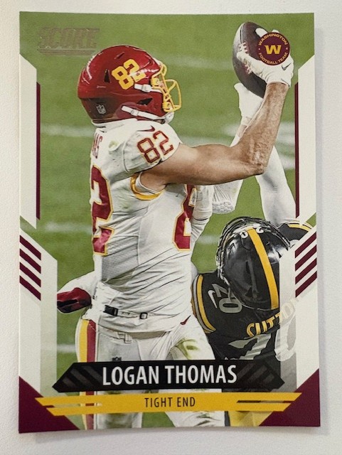  2021 Panini SCORE Football Card: Logan Thomas