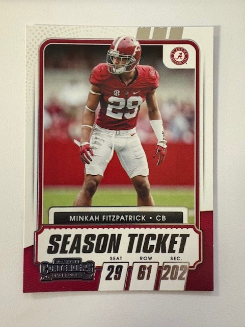  2021 Panini Contenders Season Ticket Football Card: Minkah Fitzppatrick 