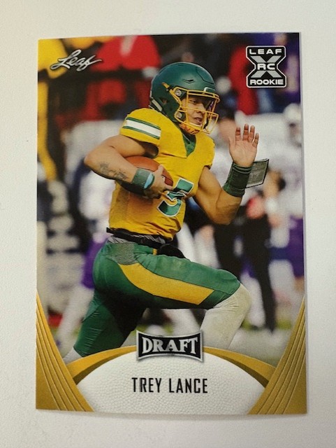  Leaf Draft Card: Trey Lance 