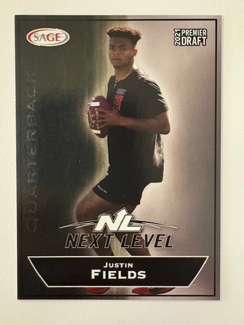  Sage Next Level Football Card: Justin Fields 