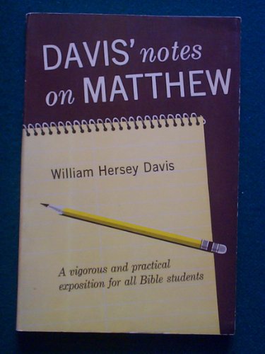 Davis' notes on Matthew