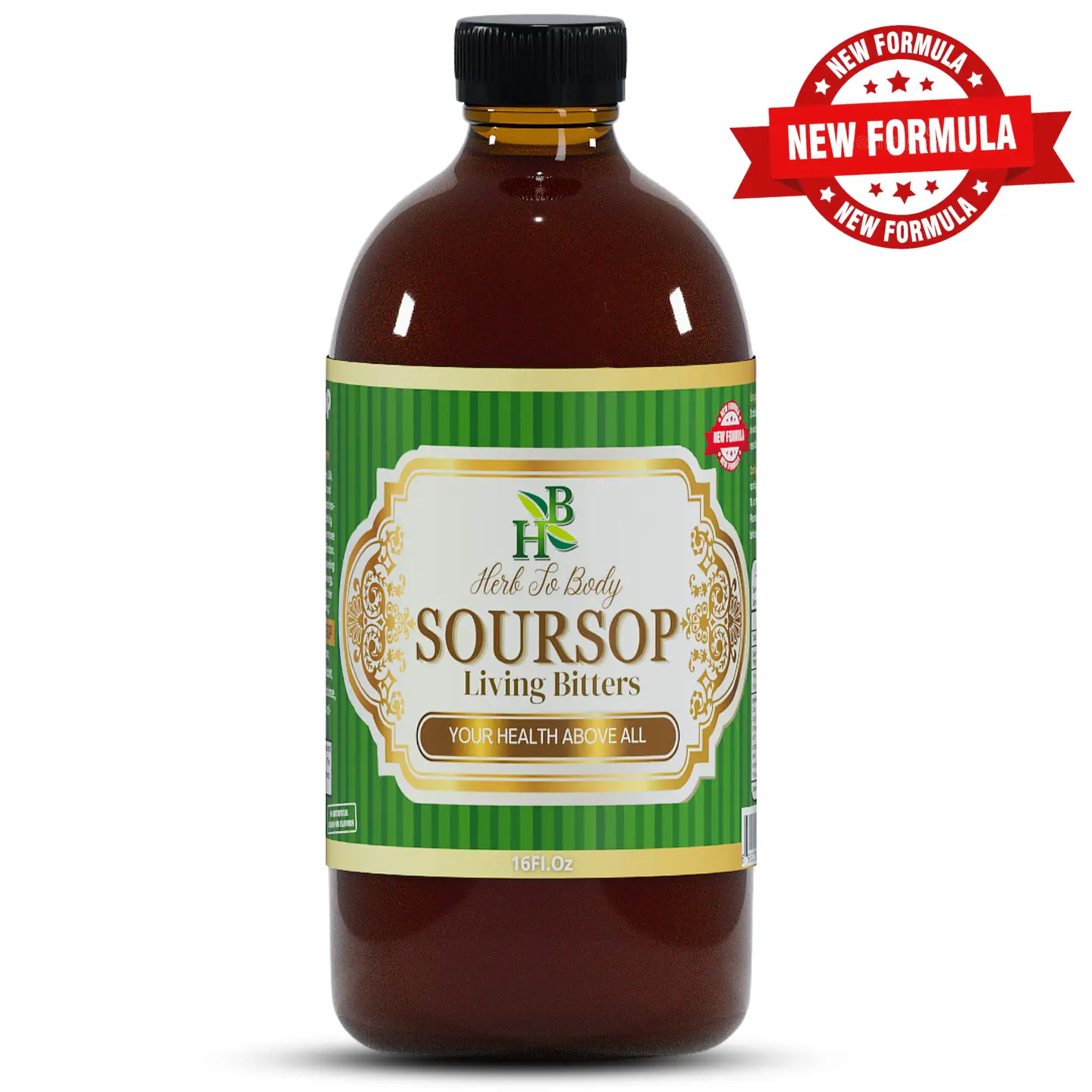 Soursop Living Bitter Liquid Supplement 16oz