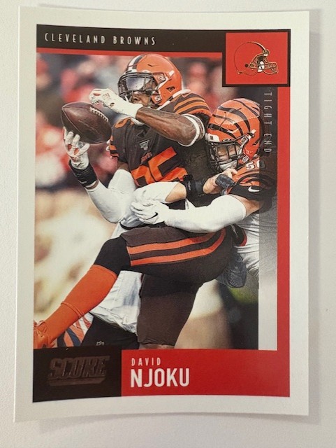 2020 Panini Score Football- David Njoku