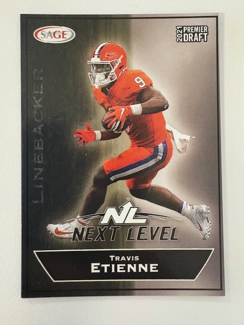  Sage Next Level Football Card: Travis Etienne