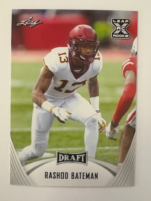 Leaf Draft Card-Rashod Bateman 