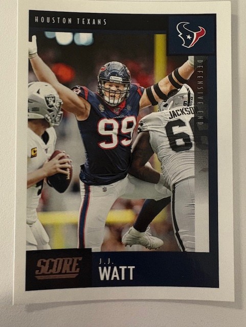 2020 Panini Score Football- J.J. Watt #89
