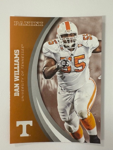  Panini University of Tennessee Football Card- Dan Williams