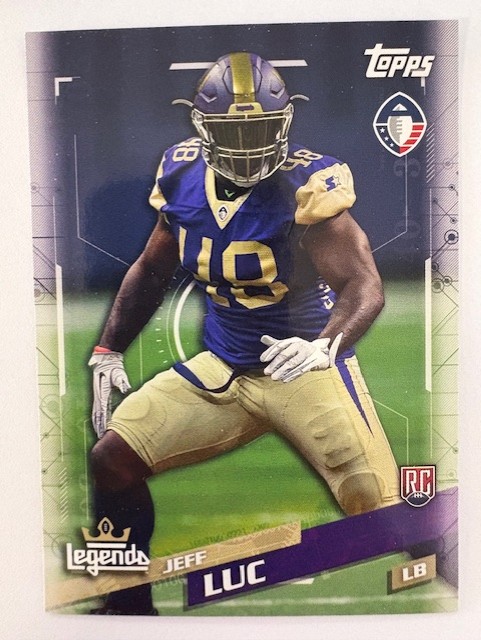 Topps Football Card- Jeff Luc